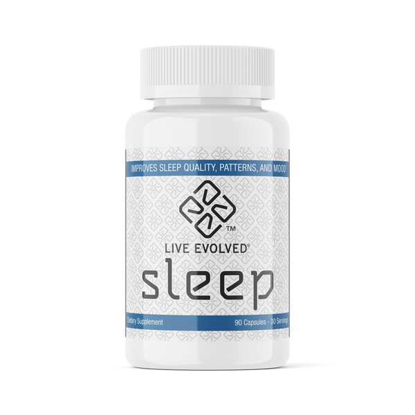 Live Evolved Sleep Aid - Improve Sleep Quality, Patterns, Mood, Relaxant. 30 servings