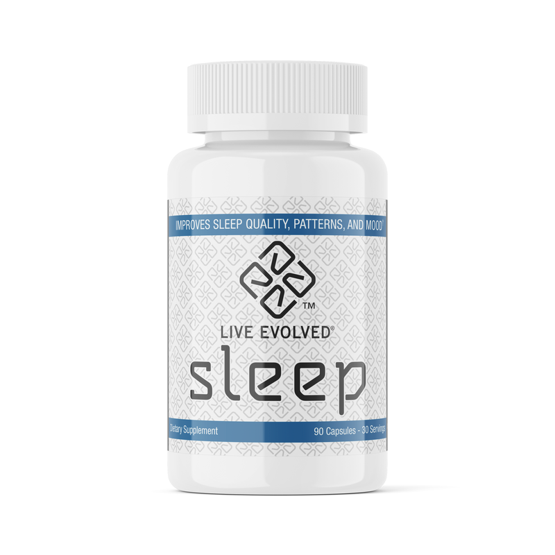 Live Evolved Sleep Aid - Improve Sleep Quality, Patterns, Mood, Relaxant. 30 servings